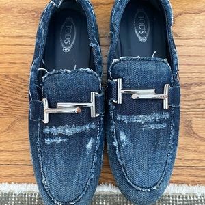 Tod’s Denim driving loafers